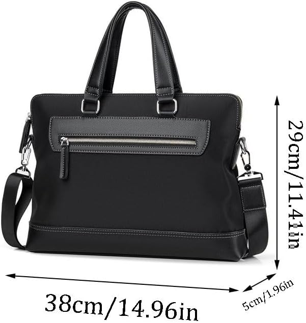 Men's Business Handbag Horizontal Oxford Cloth Briefcase Leisure