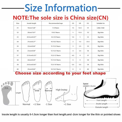 Chaussures de running enfant à semelle blanche antidérapante - 5