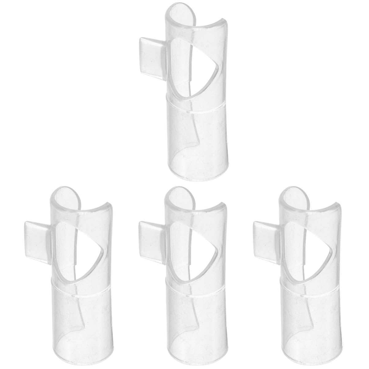 Milisten 4 Stück Flötenmundstück Hilfsmundstück Flöte Liefern Flöte Ersetzen Instrumententeile Langlebiges Flötenhilfe Flötenkopf Ersatzkopf Nylon Musik
