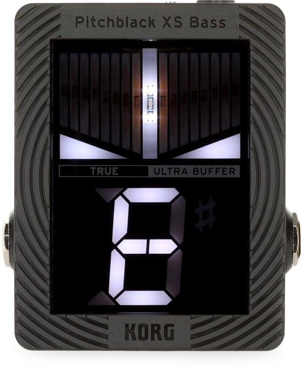 Image of Korg Pitchblack XS Compact Chromatic Bass Guitar Pedal Tuner w / Four Display Modes and High Visibility Display (PBXSBASS)