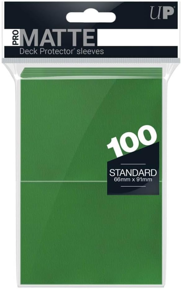 Standard Deck Protectors - Pro-Matte Green (100 ct) by Ultra Pro