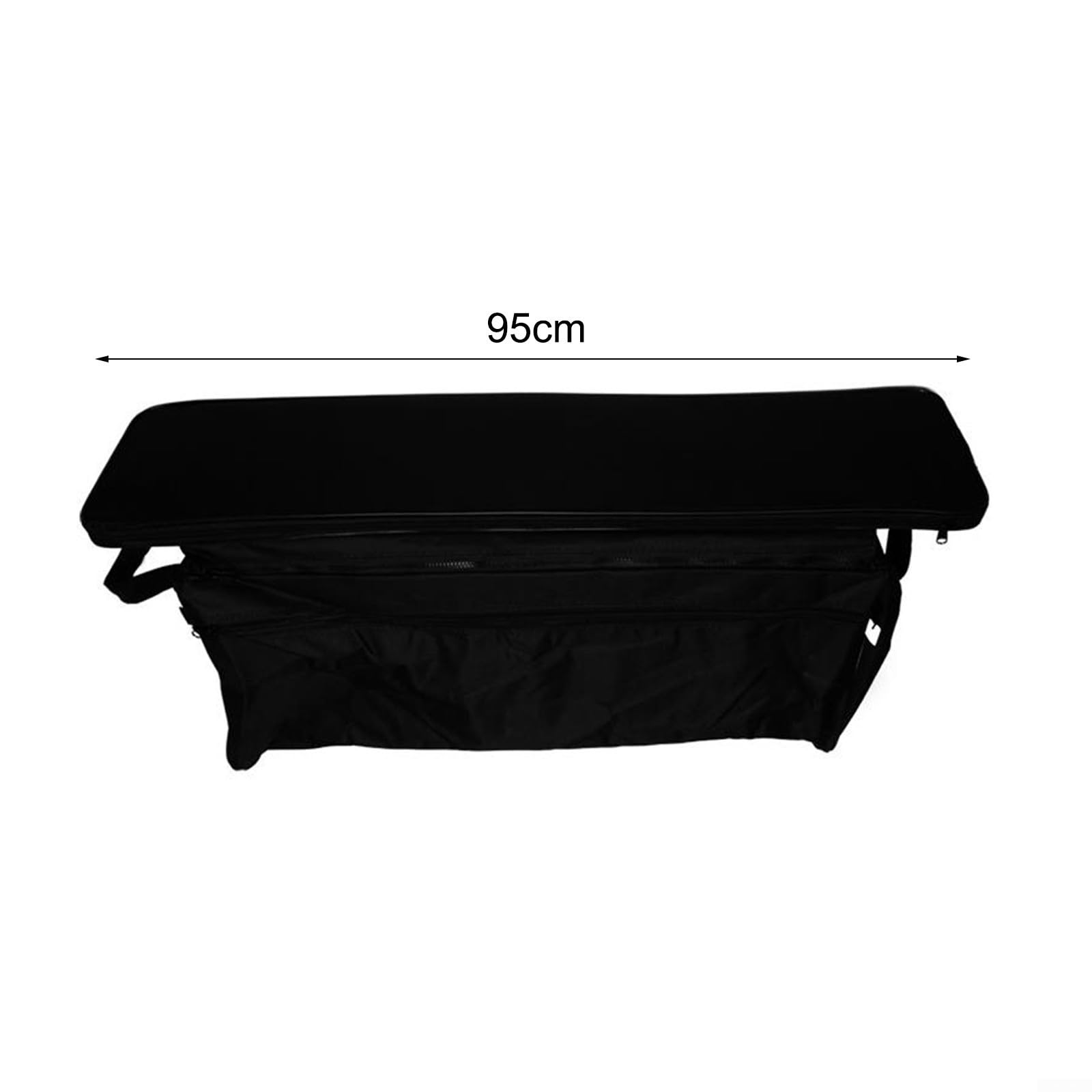 Coprisedile gonfiabile per barca, 95 cm, in tessuto grigio (nero, 95 cm)