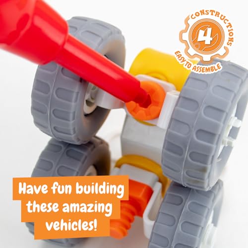 Science4you - Primaire Mechanische Constructiekit voor Kinderen +4 jaar - Bouwspel met 6 bouwgroepen, inclusief helikopter en ride-on auto - Knutselen, educatief spel voor kinderen van 4-8 jaar - Afbeelding 5