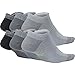 Nike Women's Everyday Lightweight No-Show Socks (6 Pairs), Grey, Medium