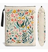 Cat Book Sleeve With Zipper - Waterproof Book Protector With Pocket