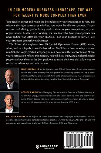 The Talent War: How Special Operations and Great Organizations Win on Talent