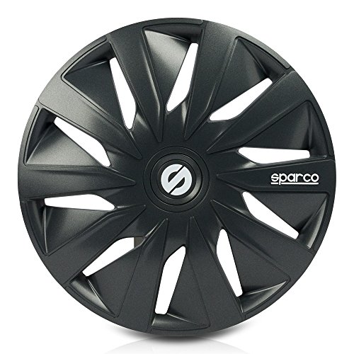 SPARCO SPC1690GR Enjoliveur Lazio, Gris, Set de 4, 16"