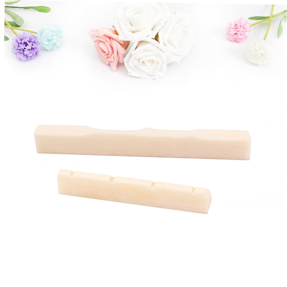 Garneck Ukulele Guitar Accessory Dj102 Bone Nut Saddle Kit Saddle and Nut for Ukulele