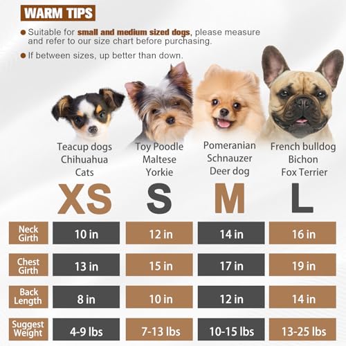 Image of Mihachi Dog Fleece Vest Sweater Zip Up Warm Pullover Step-in Dog Jacket with Dual D-Ring Leash, Winter Cold Weather Reflective Coat Clothes Hoodie for Small Medium Dogs Puppy Cat Boy Girl, Black XS