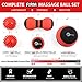 sFera Massage Ball Set of 5 for Trigger Point Therapy, Myofascial Release, Deep Tissue | Includes: Small and Large Firm Foam Roller Balls, 2 Spiky Balls, Peanut Roller, Mesh Bag, Manual
