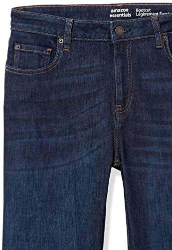 Amazon Essentials Women's Bootcut Jean, New Dark Wash, 0 Short