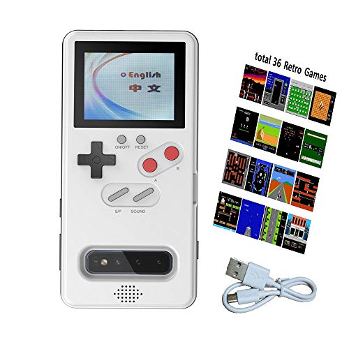 Color Display Game Case with 36 Retro Games, Playable Gameboy Case for iPhone X, Handheld Game Console Case for iPhone X/XS