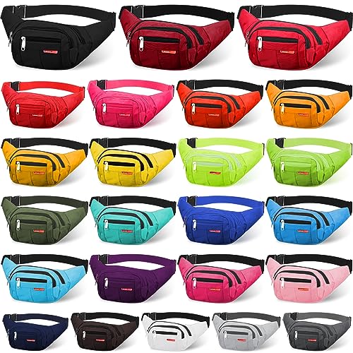 Silkfly 24 Pcs Adults Fanny Pack 14inch Plus Size Crossbody