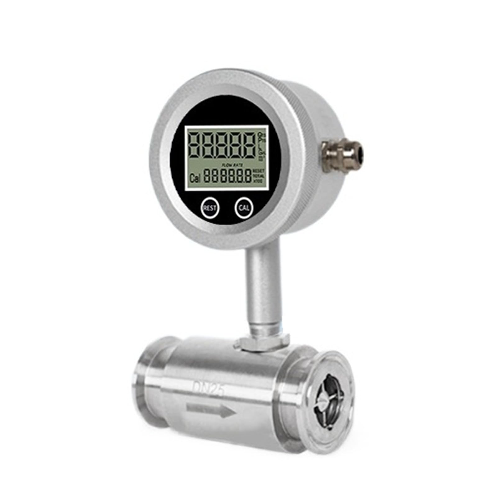 WQGQPXOB Stainless Steel Liquid Water Flow Meter(DN32 clamp)