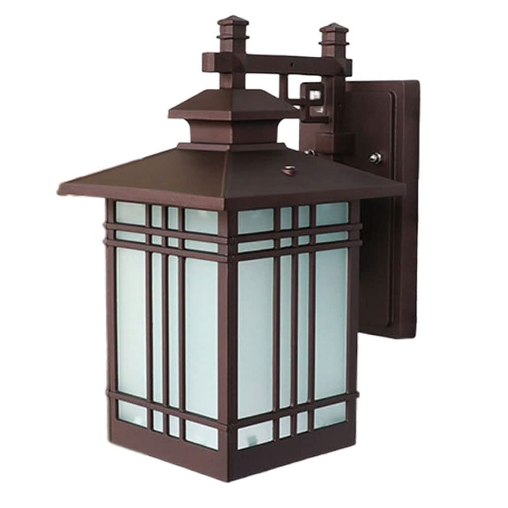 KBUUKYYXouy Wall Lantern, Home Landscape Outdoor Decoration Wall Sconce Fixture, IP55 Waterproof Courtyard Wall Lamp, European Wall Aluminium E27 Lighting Wall Light Fixture(B)