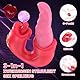 vibrierender Zungenvibrator Sexspielzeug mit G Punkt Vibratoren mit Klitorisstimulation für Frauen mit 9 Zungenlecken 9 VibrationModi 9 Schlagmodi, Vibratorensets für Frauen Klitoris Stimulator