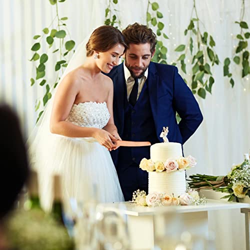 J&A Homes Rose Gold Wedding Cake Knife Server Set And Toasting Flutes - Reception Bride Groom Wedding Party Champagne Glasses Pie Cake Cutting Engagement Gift #TOP3