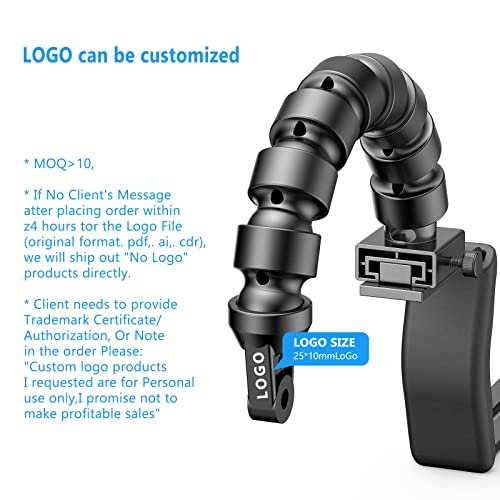 Brazo flexible para buceo ajustable 360° Seafrogs FA-2 con soporte de clip para linterna 6