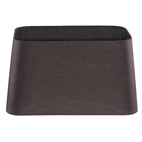 Lampenschirm für Tischleuchte in Rechteckig Rund Leinen Dunkel Braun TL 45-40-25