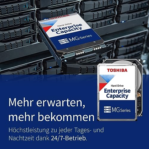 Image of Toshiba 6TB Enterprise Internal Hard Drive - MG Series 3.5 inch SATA HDD Mainstream Server and Storage, 24 /7 Reliable Operation, Hyperscale and Cloud Storage (MG06ACA600E)