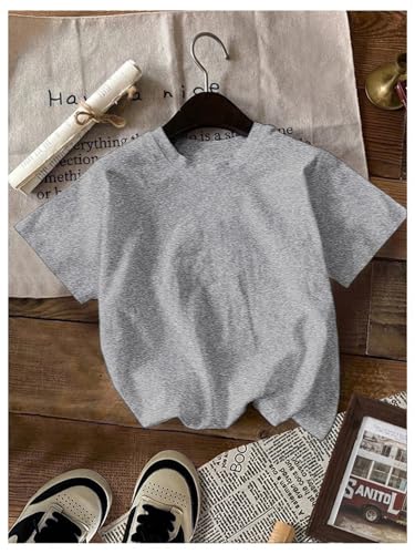 Image of RoseSeek Girl's Shirts 3 Packs Star Butterfly Graphic Tees Crew Neck Short Sleeve T Shirt Casual Tops