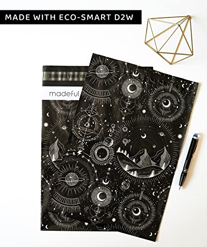 Madeful-Cute-Poly-Mailers-10x13-75-Pack-Shipping-Bags-for-Clothing-Eco-Friendly-Packaging-Mailer-Envelopes-for-Small-Business-Black-Cosmic