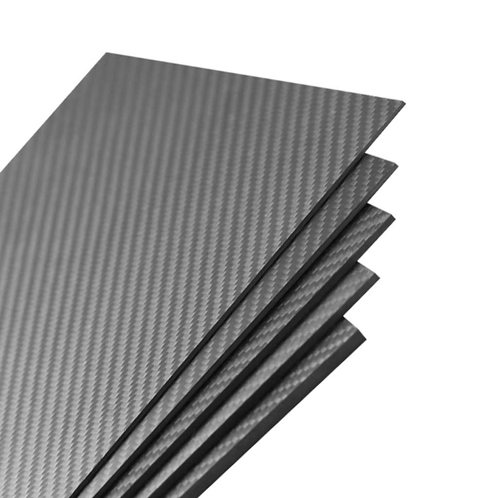 1 pannello in lamiera 100% 3K, 3K, spessore 0,3 mm ，Pannelli in fibra di carbonio(500x250mm)