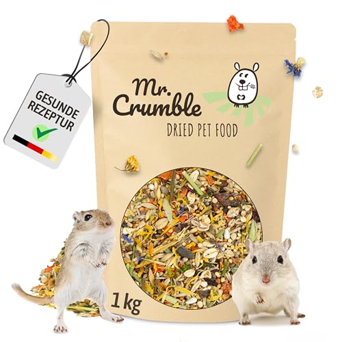 Mr. Crumble Rennmaus-Futter für Wüstenrennmäuse Mongolische Rennmäuse Gerbils 1000 g