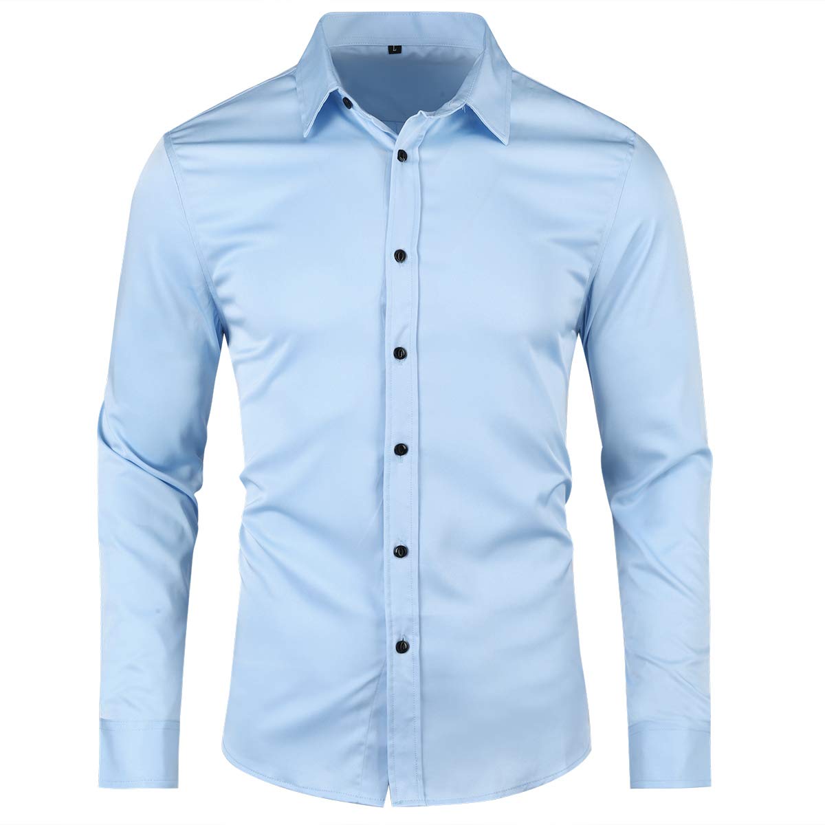 BoylandMens Dress Shirts Long Sleeve Casual Bamboo Slim Fit Formal Button Down Shirts