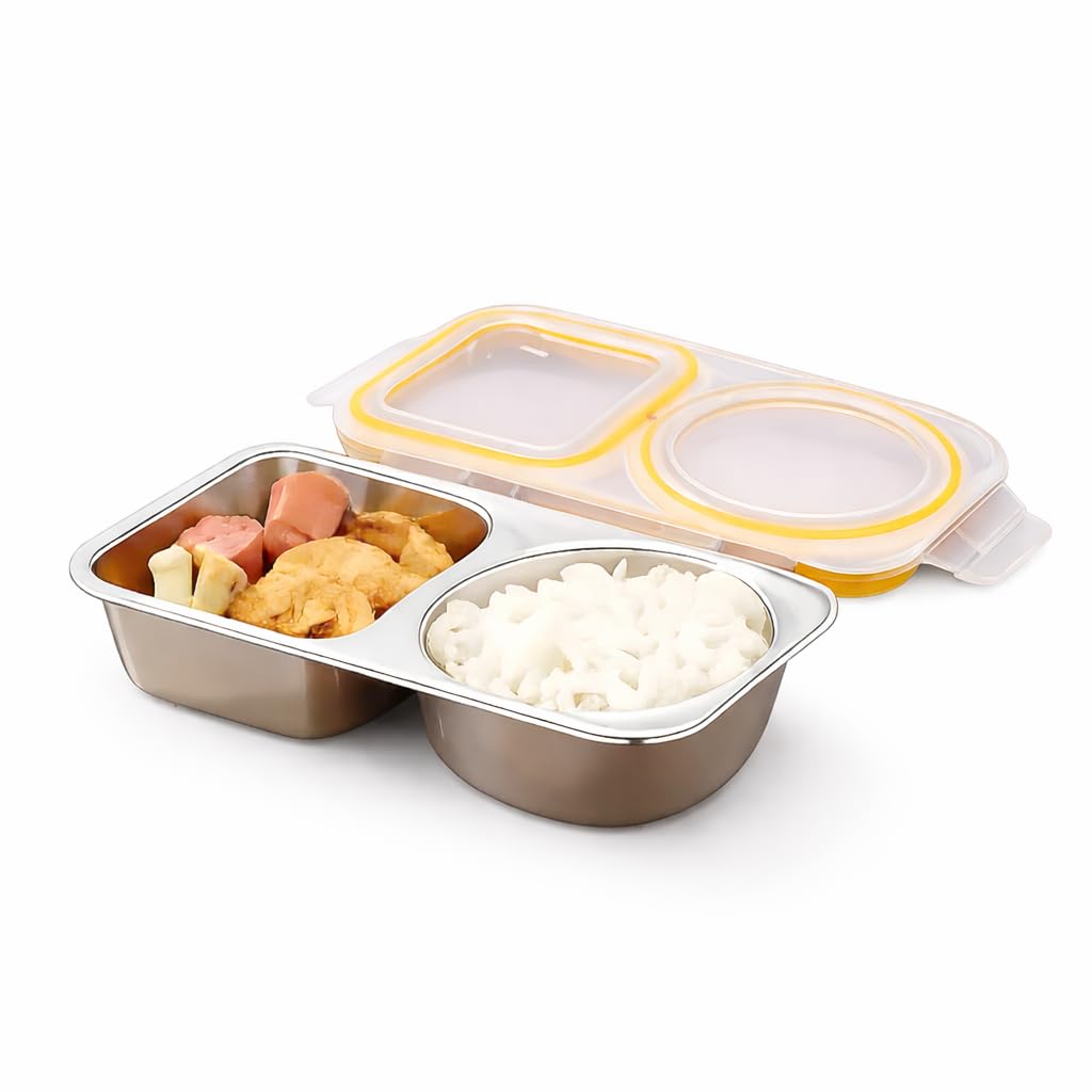 Motka Stainless Steel Lunch Box - 3 Compartments -18