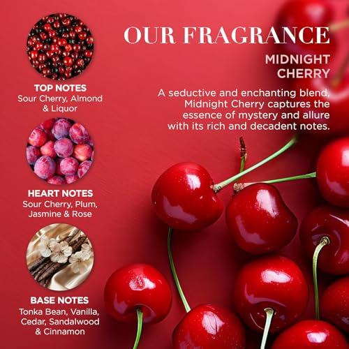 Midnight Cherry Luxury Pamper Gift Set - Vegan Friendly - Image 4