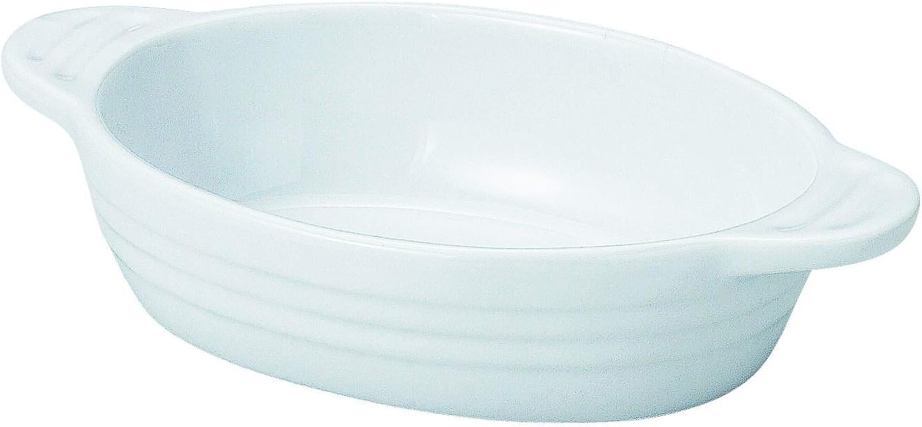 Figatsuki Kiln Tableware, Gratin, Made in Japan, L, 8.3 x 1.8 x 5.1 inches (21 x 4.5