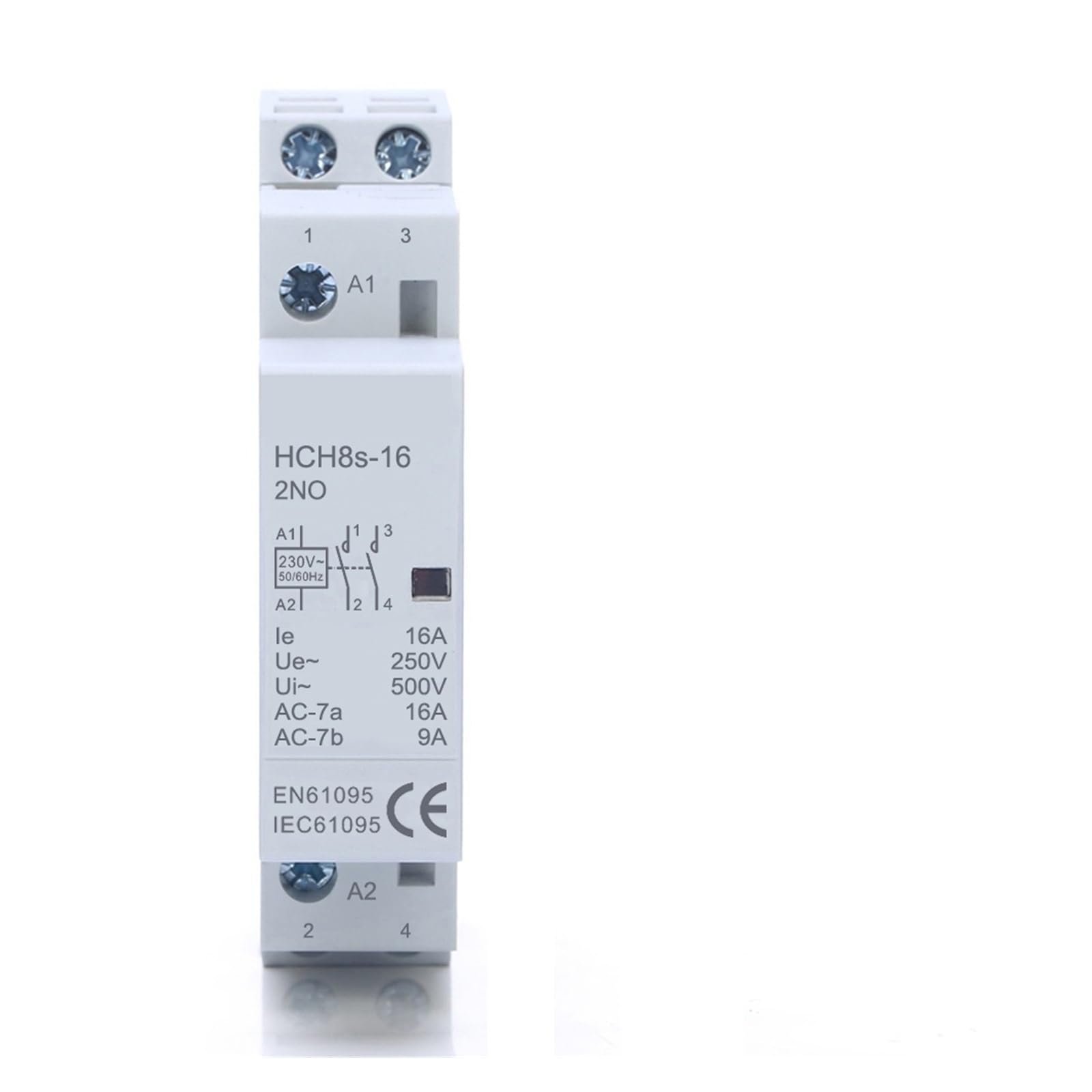 HCH8s-25 modułowy stycznik AC 25A 2P 2NO 2NC 1NO1NC 50Hz DC24V AC110V 220V domowy typ szyny DIN (16A 2NO AC230V)