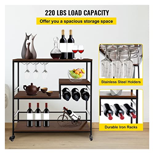 Estante para vino móvil y mueble buffet para cenas elegantes en terrazas y salones 4