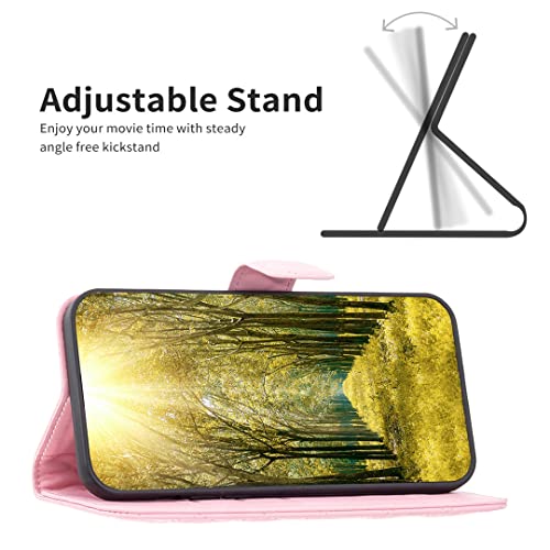 Image of ClickCase for OnePlus Nord 4 5G Puffer Bubbly Soft Faux Leather Back Case Magnetic Wallet Flip Cover for OnePlus Nord 4 5G (English Pink)