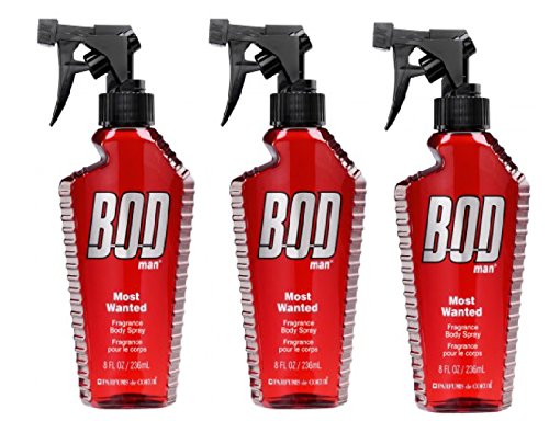 Bod Man - Mens Body Spray - Most Wanted -Pack of 3