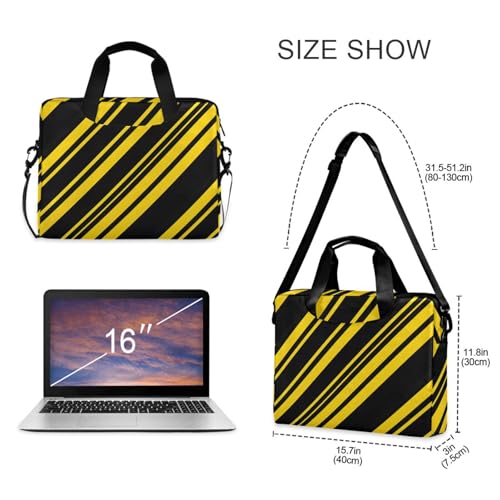 Bolso para portátil ALAZA negro y amarillo 13-15.6 pulg miniatura 5