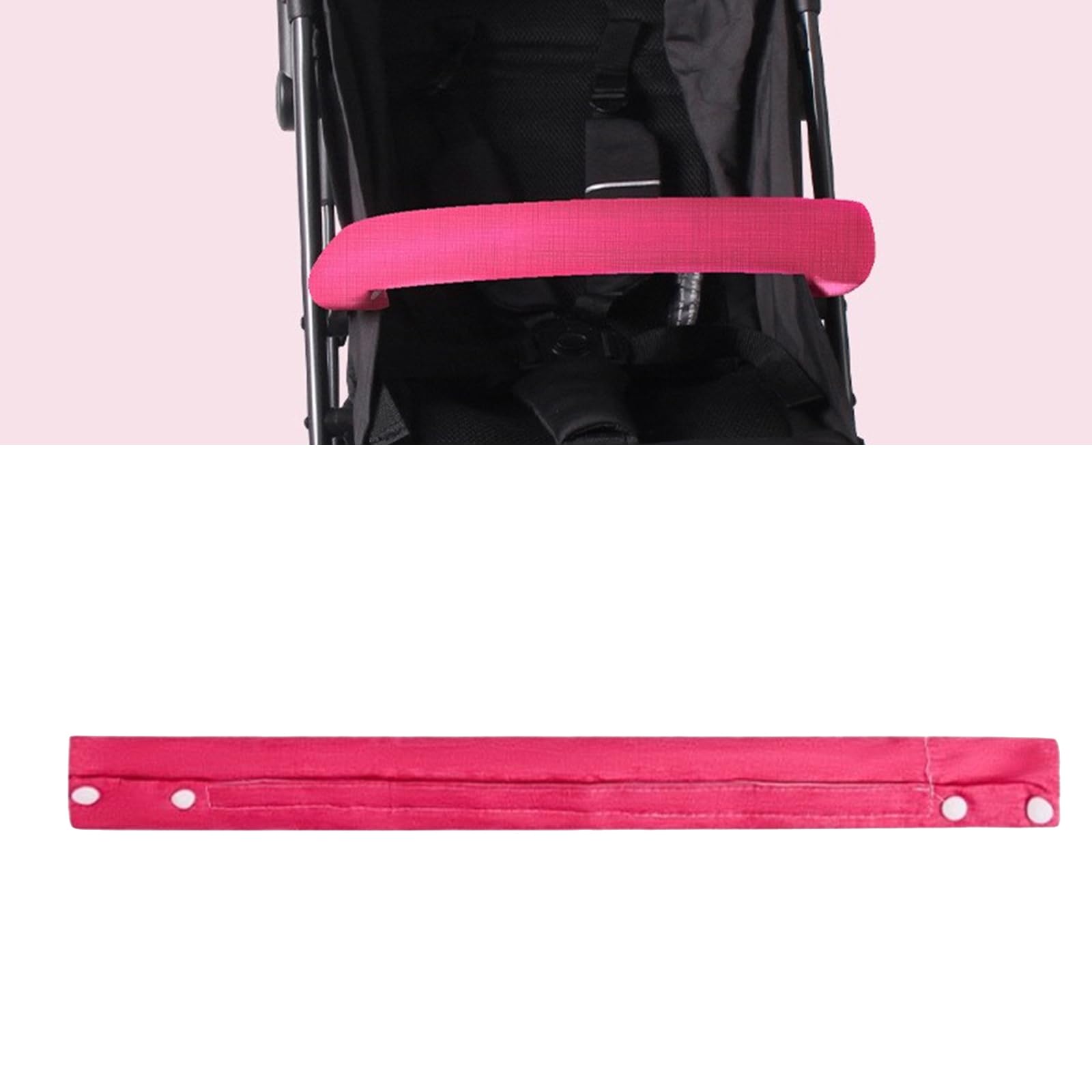 Protector de reposabrazos para cochecito suave y transpirable