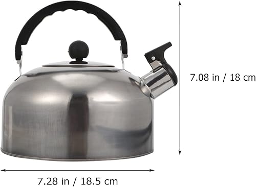 Miniatura 3 de Tetera de acero inoxidable para estufa, tetera de acero inoxidable hervidor de agua hirviendo para estufa, herramienta de cocina, tetera hirviendo