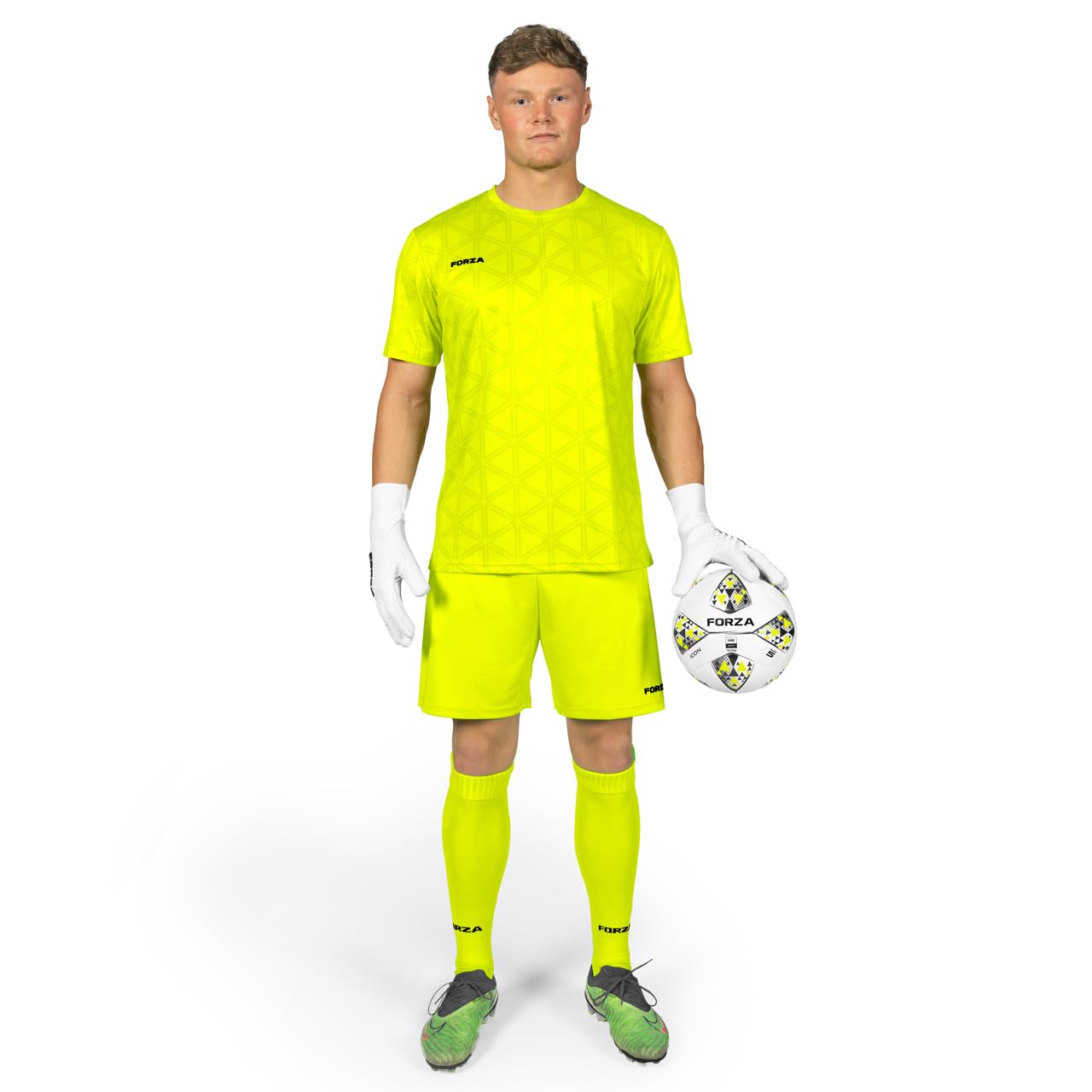 FORZA Tenue de Gardien de But pour Hommes [XS-XXL] | Kit Complet pour Les Gardiens de But de Football | 4 Couleurs Vives