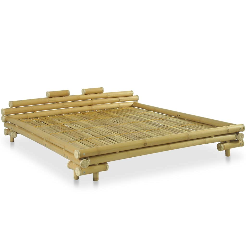 vidaXL Bambusbett 180x200cm Natur Bambus Bett Futonbett Doppelbett Holzbett  : Amazon.de: Kche, Haushalt & Wohnen