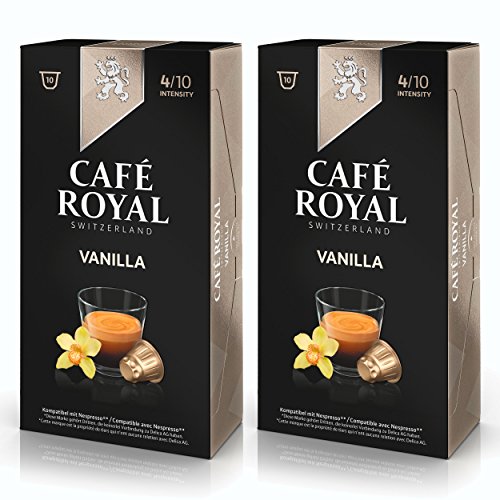 Café Royal flavo ured Vanilla, Caffè, Caffè Tostato, Capsule, Nespresso Compatibile, 20 Capsule
