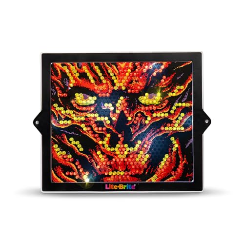 Basic Fun Lite-Brite Colour Pop Stranger Things, Light-Up Creative Toy with 6 Templates, 650 Colourful Pegs & 4 Light Modes - Image 2