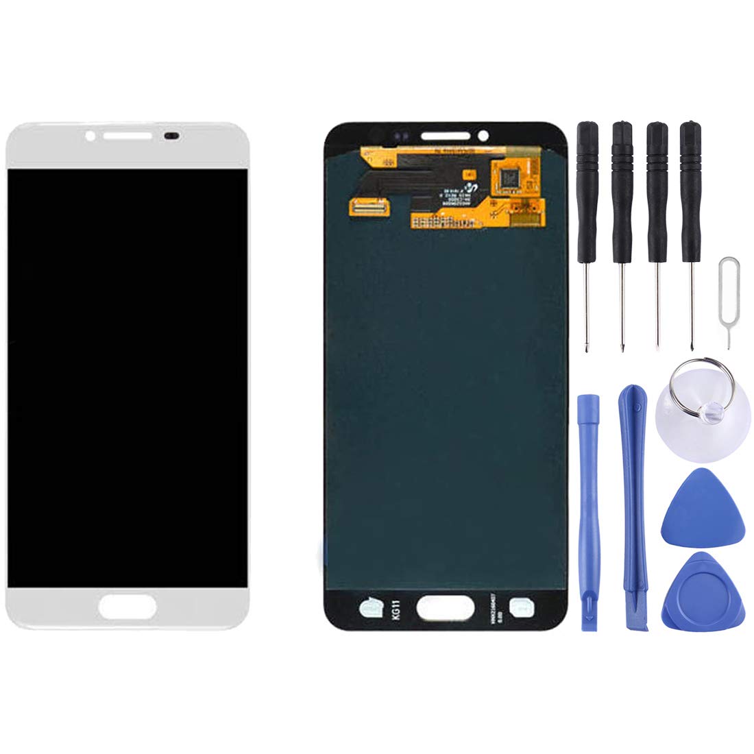 AMDI LCD Display + Touch Panel for Galaxy C5 / C5000(Black) MDYHMC (Color : White)