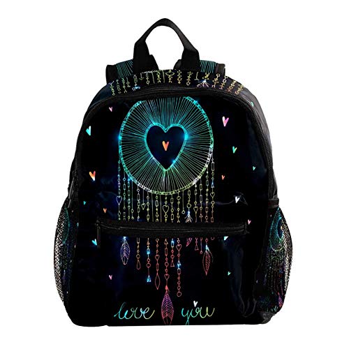 Preisvergleich Produktbild Rucksack Farbtraumfänger Kinderrucksack Schultasche Wasserdicht für Kindergarten Vorschule Alter 3-8 Jahre alt 25.4x10x30CM