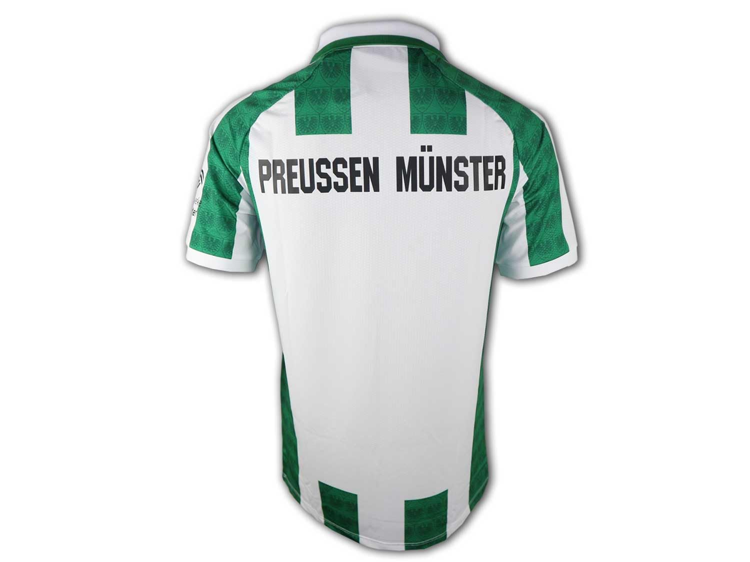 JAKO SC Preußen Münster Heimtrikot 24 25 grün-weiß Preussen Home Shirt Jersey, Größe:M