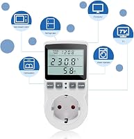 KETOTEK Energiafogyasztás Mérő Konnektor, Áramfogyasztás Mérő 11 Üzemmóddal, 3680W Teljesítménymérő LCD Kijelzővel 5