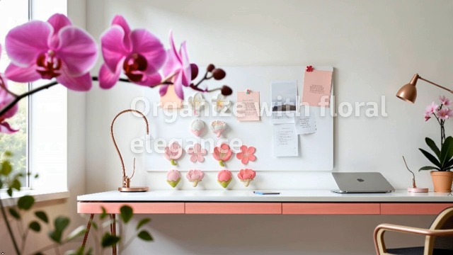 Set 12 imanes decorativos flor Sakura 3D rosa miniatura 7