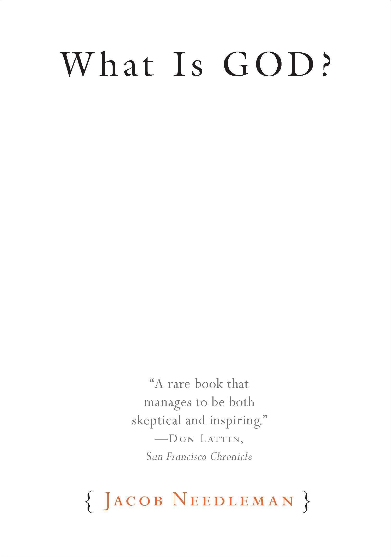 What Is God? - 1585428477, Jacob Needleman, paperback