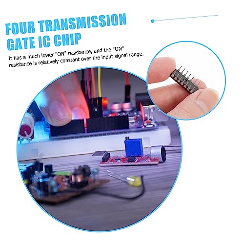 20pcs Ic Chip Logic Ic Assortment Kit Bilateral Switches Logic Gates Unmanaged Switch Challah Board Trigger Bread Board Bilateral Ic Chips Analog Replace Integrated Circuit Chip